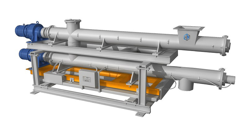昊諾科技雙管螺旋給料機(jī)：抗震性好、給料準(zhǔn)、性?xún)r(jià)比高